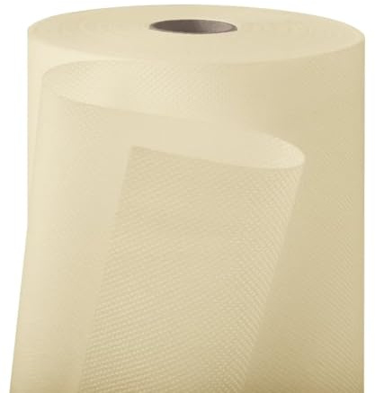 Longing Home Tischdeckenrolle, 1.1 × 30M, Beige | Stoffähnliche Tischdecke Rolle aus Vlies – für Geburtstag, Party, Vereinsfeier, Hochzeit, Jugendweihe, Taufe & festliche Deko
