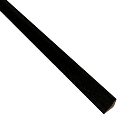 Solid Oak Scotia Beading Trim Moulding 19mm x 19mm For Wood & Laminate Flooring 1.10m Long x10 (Black)