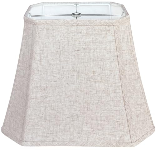TOOTOO STAR (6 x 9) x (11 x 14) x 10.5 Linen Lamp Shade, Bell Cut Corner Lampshade for Table Lamp, Floor Lamp, Replaceable fabric lampshade