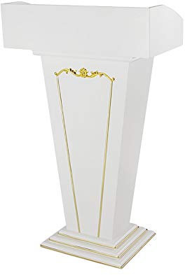 Rednerpult, Podiumsständer, Rednerpult, bodenstehend, Rednerpult mit Stauraum, Sockel, großer Sockel für Hochzeiten im Restaurant (schwarz 68 x 35 x 111 cm) (schwarz 68 x 35 x 111 cm) (weiß 68 x