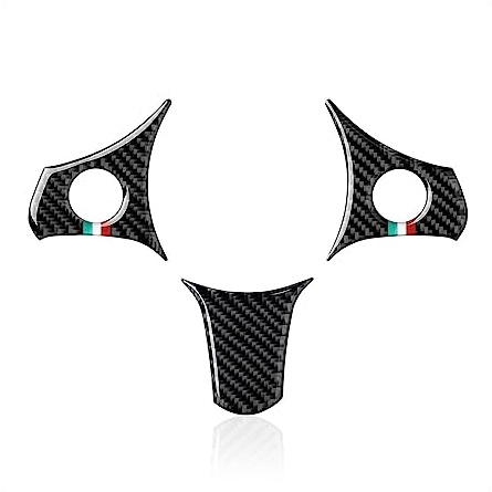 HhyY6LL Copertura del Rivestimento del Volante per Alfa Romeo 159 939 Brera Spider 2005 2006 2007 2008 2009 2010 2011,Rivestimento del Volante Dell'auto Telaio del Volante Stile Sostituzione