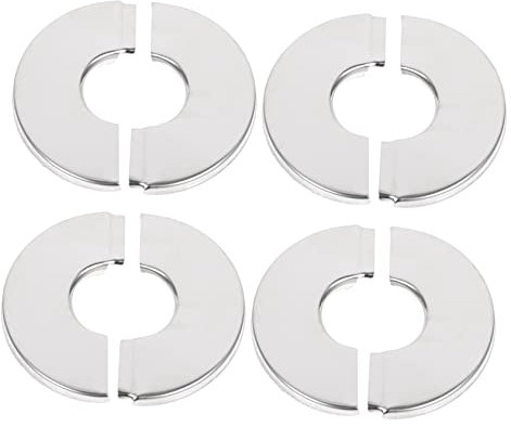KITANDOVE 4 Stück Runde Dekorative Platten Aus Edelstahl für Wandrohre mit Mm Durchmesser