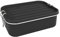 Sigg Gemstone Box Obsidian Black Lunch Box, Stainless Steel Lunch Box with Leak-Proof Silicone Rim, Divided Lunch Box for Lunch and Leftovers