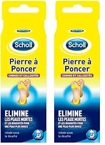Scholl Pierre Ponce - Pédicure pour Cornes et Callosités - 1 Pierre Ponce (Lot de 2)