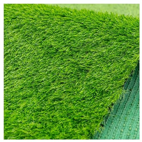 Erba sintetica di alta qualità, 3 x 15 m, tappeto erboso realistico spesso per uso esterno, altezza del pelo ideale per giardini, terrazze e aree gioco, tappetino (dimensioni: 3 x 7 m)