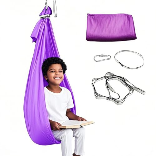 Sensorische Schaukel – Hängematte 26 x 17 x 3 cm | Schaukel für beruhigende sensorische Schaukel, Hängesessel – Kinderzimmer, Spielplatz, Terrasse, Klassenzimmer, Camping, Schuppen