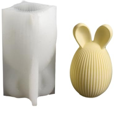 Molde De Silicona De Pascua, Molde De Chocolate 3D En Forma De Huevo De Oreja De Conejo, Silicona Para Huevos De Pascua Chocolates De Yeso, Mullas De Resina Epoxi Para La Decoración Del Hogar D