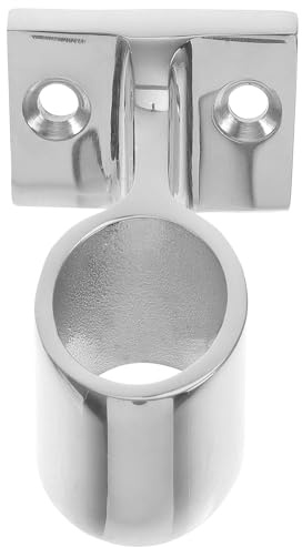 Fenical 316 Stainless Steel Handrail Bracket for Boats with High Hardness and Deformation Resistance Marine Grade Silver Boat Railing Base Mount Suitable for Outdoor Handrail