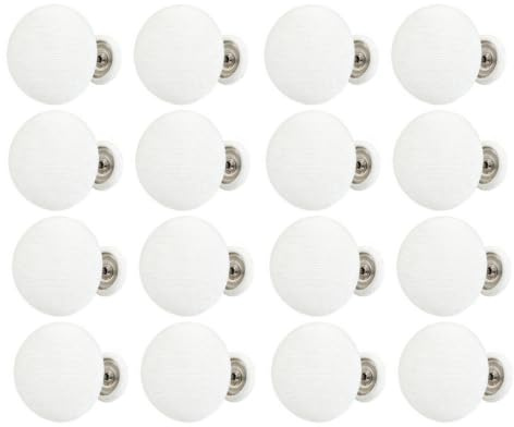 Alpwood 16 Clips Fixation Couette Housse Drap Matelas Lit Champignon Blanc