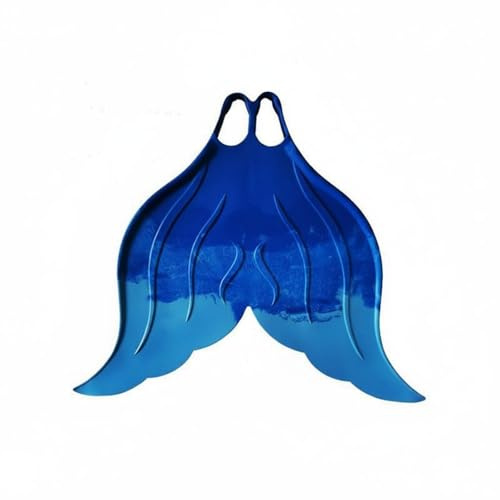 SZLIFE Monofin Nuoto Monopinna Sirena Silicone Grandi Movimento Sinuoso Aiuto Allenamento Adatta Piscina Foto Sottacqua Giochi Mare , Blu Iridescente , 37-39