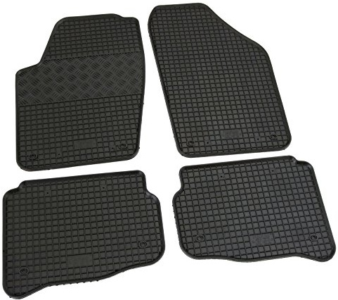 Gummi Fußmatten Set, 4teilig, Gummifußmatten Gummimatten Matten