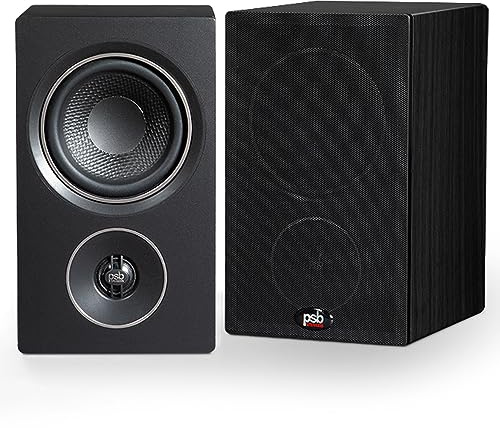 PSB Alpha P3 Compact Bookshelf Speaker - Black Ash (Pair)