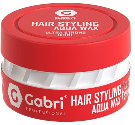 Gabri Ultra Strong Shine Hair Styling Wax 150 ml - Brillant, Contrôle Maximal Et Longue Durée De Vie - Cire Capillaire Pour Hommes Et Femmes