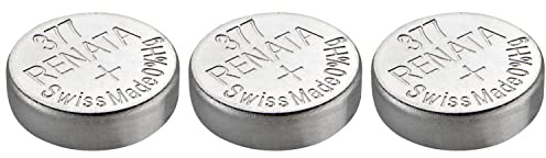 RENATA Lot de 3 Piles Bouton Silver Oxyde 377 / SR626 SW 0% Mercure