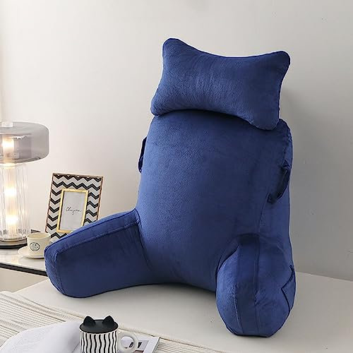 AMZZHAO Lesekissen mit Nackenkissen und Armlehnen,Multifunktionales Kissen,Große Rückenlehne für Erwachsene,zum Sitzen in Bett,Couch mehr Halt und Komfort von Rücken,Kopf und Nacken