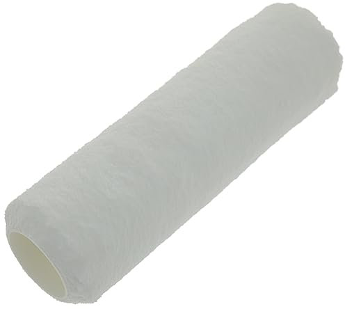 Coral 41874 Aspire 9 inch 1.75 Dia Paint Roller Cover Professional 10MM Medium Pile Sleeve Premium Microfibre for Semi-Smooth Surfaces with Trade Emulsion or Gloss Pure White