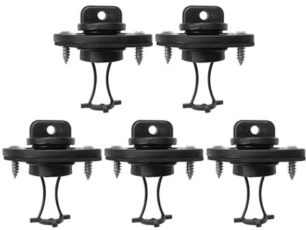 Kajak Ablassstopfen, 5 Stück Boot Ablassschraube, wasserdicht Scupper Plugs Bungs Stopper Zubehör für Boots Kajak Kanu