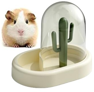 Alimentación Automática para Hámster y Pequeñas Mascotas - Comedero Automático para Erizos, Ardillas, Cobayas y Aves (Amarillo)