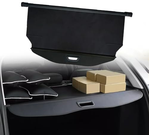 Auto Einziehbarer Laderaumabdeckung Kofferraum für Kia Sorento UM KX-4 2015-2022, Schwarz Schutz Der Privatsphäre Abdeckung Hutablage Cargo Cover, Ausziehbar Kofferraumabdeckung Rollo