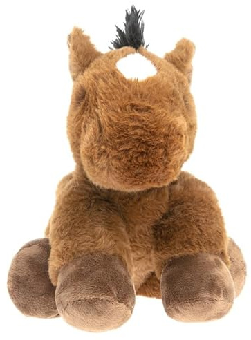 Pelucho - Bouillotte Peluche Poney - Bien-Être, Chaleur et Douceur - Micro-Ondable - Grains de Blé et Fleurs de Lavande - Fabriquée en France