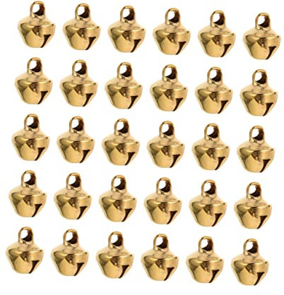 PHENOFICE 600 Stück Mini-Glocken Eisen Jingle-weihnachtsglöckchen 6 Mm Glocken Bastelglöckchen DIY-Ornamente Schmuckzubehör Bruchfest