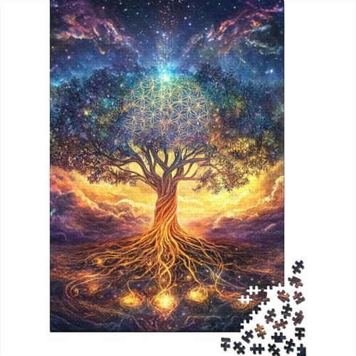Albero della Vita Puzzles, Puzzle 1000 Pezzi,Puzzle Per Adulti, Collezione Challenge, Puzzle Impossibili, Puzzle Stampa Di Alta Qualità 1000pcs (75x50cm)
