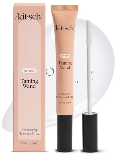 Kitsch Fly Away Stick for Hair - Taming Wand with Biotin, Aloe & Vitamin E - Clear Serum-Like Gel Hair Mascara for Flyaways & Baby Hairs - Lightweight Hair & Multi-Use Hair Stick - 18ml