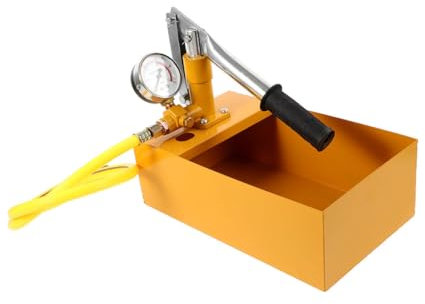 ERINGOGO Manual Test Pump High Pressure Water Pressure Gauge Robust Construction