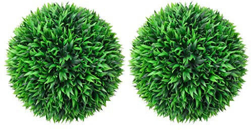 GCHDHAPB Sfere di bosso artificiali 2 pezzi 38 cmHome & Garden Decor Flora artificiale
