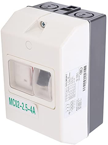 Telituny Interrupteur de Protection du Moteur, Disjoncteur IP55 Imperroproofing 2,5-14a, Protecteur de Moteur 220 V / 380V avec Surcharge et Protection contre les Courts-circuits, Coque