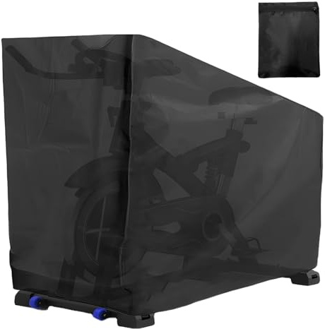 Stationary Bike Cover, Exercise Fitness Equipment Protector, Waterproof Dustproof Sunproof Indoor Outdoor Use, Long-lasting 210D Oxford Fabric for Full Coverage