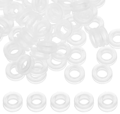 Mipcase 60 Stück Silikon Ohrpolster für Clip Ohrringe mit Anti Rutsch Funktion und Rundem O-förmigem Design für Täglichen Komfort bei Frauen und Mädchen