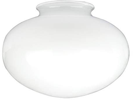 Westinghouse 8705140 Paralume Opal Frosted Mushroom Shade, Vetro, Bianco