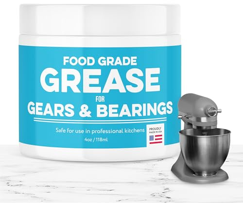 Impresa High-Viscosity 4 Oz Food Grade Grease - White Smooth Operation for Stand Mixers & Appliances - Gear Wear Protection & Extended Equipment Life - Food-Safe Formula Made in USA