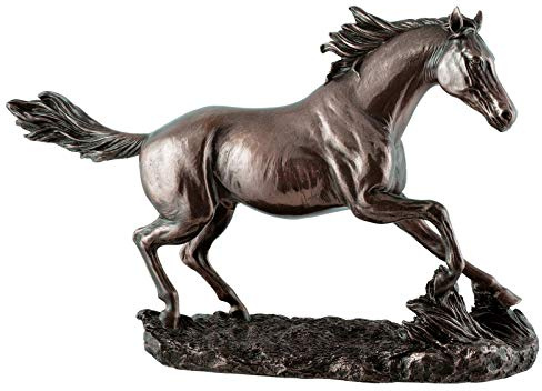 Veronese Figur Pferd über Wiese galoppierend 35 cm Hengst Dekoration Horse Tierfigur