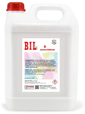 BIL 6 - Ammorbidente per Lavatrice Profumato, Intensa Freschezza e Morbidezza, Professionale 5L