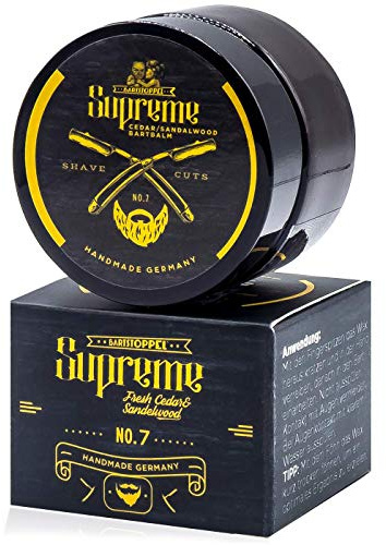 Bartstoppel© Supreme - Cera para barba, madera de cedro, aceite de argán