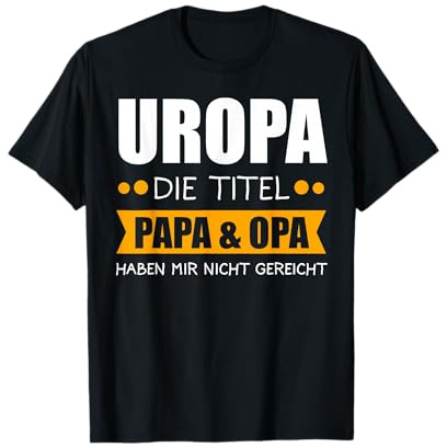 Uropa 2020 Werdender Uropa Opa Babyparty Geschenk T-Shirt