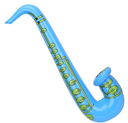 WedDecor Inflatable Guitar Saxophone Toys Favours Balloon, Musical Instruments Accessories For Kids and Adults Party Decoration, Hen Night Party, 1pc, Blue