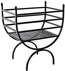 DKD Home Decor Utensilios para Chimenea de la Marca, Color Negro, de Acero (48 x 30 x 57 centímetros)