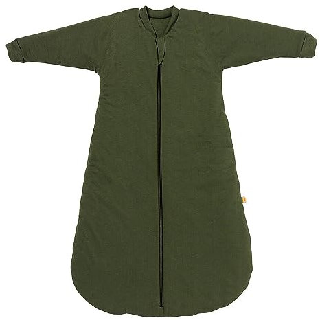 schlummersack Schlafsack Baby Winter 70 cm Olive | Babyschlafsack mit Ärmel 3.5 Tog Baby Schlafsack Winter | Winter Schlafsack Baby Baumwolle
