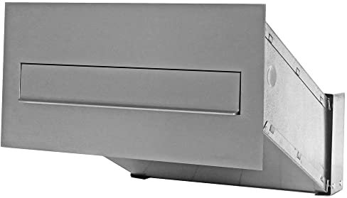 Buzón de Pared 6PN Profundidad 260-410mm Buzón Correos Exterior para empotrar con Máscara 2 Llaves Incluidas Buzón de Pared para Cartas Exterior Buzón Correos (Acero Inoxidable)