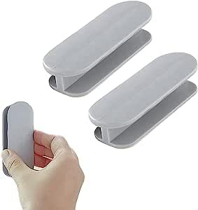 Maniglia Autoadesiva, 2 Pezzi Maniglia Adesiva, Maniglia Della Porta Del Balcone, Pomello Porta Esterna, Maniglia della Porta in Plastica Adesiva, Maniglie per Mobili, Maniglia Finestra, Grigio