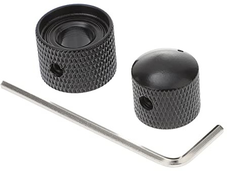 Supvox Dual Potiknopf 2st Gitarren-lautstärkeregler Bassknopf Bassregler Knöpfe Für Bassgitarre E-gitarren-knöpfe Gitarrenknöpfe Doppelschicht Verstärker