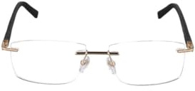 FILA Brille mit Sehstärke für Herren optional mit Sonnenbrillentönung oder Blaulichtfilter, Quadratisch, gefertigt aus Metall (inklusive Brillenetui)