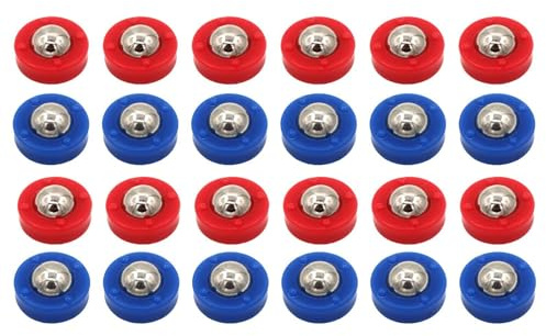 Monozoz Pucks de Repuesto para tejo pequeños,Pucks de Repuesto para tejo pequeños | 24 Accesorios para rizar tejo - Juego de Rodillos para tejo, Juego de Rodillos para Equipos de Mesa, Accesorios