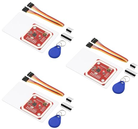 PN532 NFC NXP RFID Modul V3 Kit AYWHP 3PCS Nahfeldkommunikationsleser Modul Kit I2C,NFC RFID Card Read Module RFID Reader NFC Sticker kompatibel mit Arduino