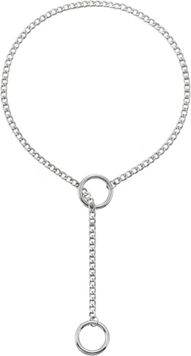 RWQIAN justerbar slip-kedja damer hjärta/O-ring/lås slip kedja punk gotiska kubanska halsband silver/guld/svart smycken Y-halsband 60 – 34 tum, 26 cm, Rostfritt stål