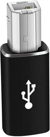 Générique USB B USB C - Adattatore Maschio Per Stampante USB C | USB C Femmina Stampante Maschio USB B | USB Tipo C USB B | Convertitore Tipo C Femmina | Adattatore Per Stampante USB 2.0 D