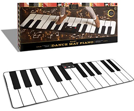 FAO Schwarz Giant Dance Mat Piano, 101 x 29 Floor Keyboard, Kids Toy | 24-Key Floor Piano, 5 Built-In Songs, Record & Playback Melodies, Adjustable Volume, Kids Musical Toy, Gift for Boys & Girls